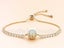 CZ Bead Bracelet / 18KGP Yellow Gold Carousel 1