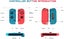 JoyCon L/R Wirelss Controllers for Nintendo Switch Gyro Axis and Dual Vibration Carousel 3