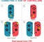 JoyCon L/R Wirelss Controllers for Nintendo Switch Gyro Axis and Dual Vibration Carousel 4