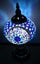 Turkish Mosaic Table Lamp Large Blue Carousel 2