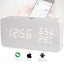 TODO LED Digital Alarm Clock Rechargeable Woodgrain USB Android iOS Control A... Carousel 2