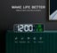 TODO LED Digital Alarm Clock Temperature Music Alarm USB Power Wall Clock - W... Carousel 4