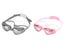 2 X Adult Anti Fog Swim Goggles With Ear Plugs Grey and Pink Carousel 1