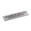 Adhesive "Beware Of The Dog" Black 170 x 50 - Brushed Stainless Steel Carousel 1