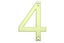 Letter Box Numbers - Polished Brass(NUMBER - 4) Carousel 1
