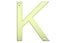 Letter Box Numbers - Stainless Steel (LETTER - K) Carousel 1