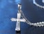CZ Crystal Gross Pendant Necklace / 18KGP White Gold Carousel 1
