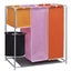 vidaXL 3-Section Laundry Sorter Hamper with a Washing Bin Carousel 1