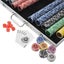 vidaXL Poker Set with 1000 Laser Chips Aluminium Carousel 3