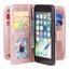 Moto g62 5g case PU leather retro style 10 card triple wallet rose gold Carousel 3