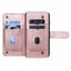 Moto g62 5g case PU leather retro style 10 card triple wallet rose gold Carousel 4