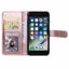 Moto g62 5g case PU leather retro style 10 card triple wallet rose gold Carousel 5