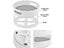 2 X Spinning Turntable Food Condiment Storage Kitchen Spice Rack with Handles Carousel 4