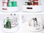 2 X Spinning Turntable Food Condiment Storage Kitchen Spice Rack with Handles Carousel 5
