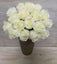 Artificial Rose Bud Bush - 18 Heads (Cream) Carousel 1
