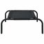 vidaXL Elevated Dog Bed Black S Textilene Carousel 3