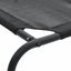 vidaXL Elevated Dog Bed Black S Textilene Carousel 5