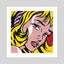 Girl With Hair Ribbon by Roy Lichtenstein Art Print Carousel 1