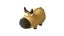 Latex Dog Toy - Stuffed Grunter Cow (14cm) Carousel 1