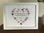 Beautiful handmade button “Merry Christmas” framed gift Carousel 5