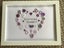 Beautiful handmade button “Merry Christmas” framed gift Carousel 13