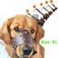 Dog Muzzle Dog Mask dog mouth cover Adjustable Breathable PU Leather Size XL Carousel 1