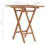 vidaXL Folding Garden Table 60x60x75 cm Solid Teak Wood Carousel 7