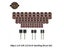 CMCP 66/51pcs Sanding Band 1/4 3/8 1/2 Inch With 3.175mm Shank Sanding Drum Kit Carousel 3