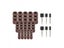 CMCP 66/51pcs Sanding Band 1/4 3/8 1/2 Inch With 3.175mm Shank Sanding Drum Kit Carousel 5