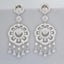 4.08CT DAZZLING NATURAL WHITE & BLUE DIAMONDS 10KT SOLID WHITE GOLD EARRINGS Carousel 4