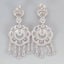 4.08CT DAZZLING NATURAL WHITE & BLUE DIAMONDS 10KT SOLID WHITE GOLD EARRINGS Carousel 5