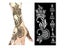 Temporary Tattoo Stencil Henna Hollow Drawing Template Tattoo Fashion Design Carousel 1
