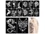 34pcs/Lot Dragon Wolf Tattoo Stencils Template For Men Arm Back Chest Paint Carousel 2