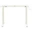 vidaXL Manual Height Adjustable Standing Desk Frame Hand Crank White Carousel 3