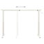 vidaXL Manual Height Adjustable Standing Desk Frame Hand Crank White Carousel 6