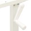 vidaXL Manual Height Adjustable Standing Desk Frame Hand Crank White Carousel 7