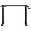 vidaXL Manual Height Adjustable Standing Desk Frame Hand Crank Black Carousel 3