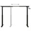 vidaXL Manual Height Adjustable Standing Desk Frame Hand Crank Black Carousel 4