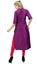 Phagun Women's Straight Magenta Dupion Kurti With Band Collar Casual Clothing Carousel 3
