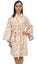 Bimba Women Floral Print Kimono Robe With Belt Wedding Nightwear Cover Up Carousel 2