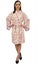 Bimba Women Floral Print Kimono Robe With Belt Wedding Nightwear Cover Up Carousel 3