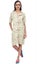 Bimba Light Floral Print Women's Short Sleeve Sleepshirt With Pocket Carousel 3