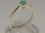 White Gold Natural Emerald Womens Solitaire Ring - Full 18ct Gold UK Hallmark Carousel 1