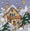 Michael Powell Chalet Cross-Stitch Chart Carousel 1