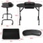 Folding Manicure Table Nail Beautician Desk Workstation Carousel 5