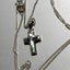 Paua shell cross pendant with silver chain from Optima Carousel 6