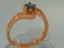 Rose Gold Natural Sapphire Womens Solitaire Ring - Full 14ct Gold UK Hallmark Carousel 1