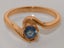 Rose Gold Natural Sapphire Womens Solitaire Ring - Full 14ct Gold UK Hallmark Carousel 3