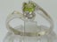 White Gold Natural Peridot Womens Solitaire Ring - Full 9ct UK Hallmark Carousel 3
