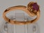 Rose Gold Natural Ruby Womens Solitaire Ring - Full 9ct UK Hallmark Carousel 3